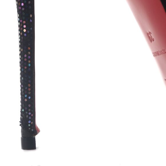 Christian Louboutin Cornielle Mirco-Sequin Multicolor Slingback Heels 39 - Picture 9 of 13